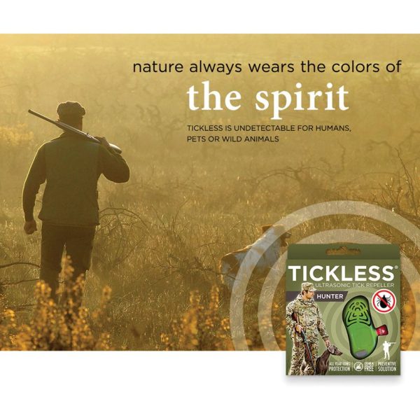 Tickless Hunter Ultrasonic Tick Repeller Green 6.5 ft Range