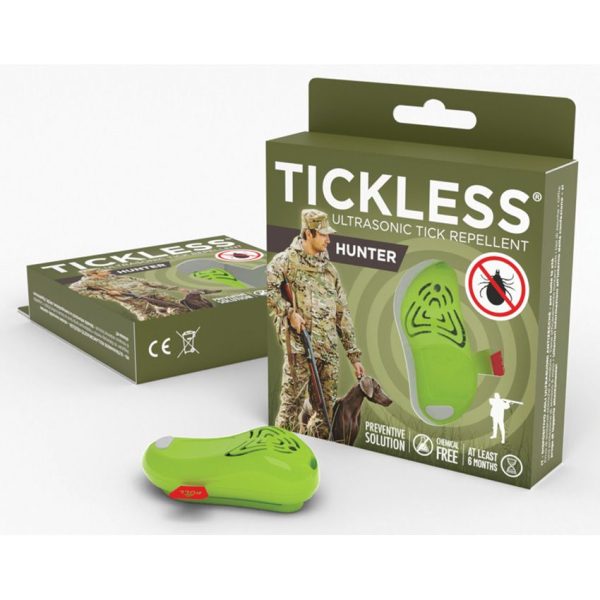 Tickless Hunter Ultrasonic Tick Repeller Green 6.5 ft Range