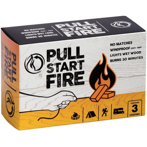 Pull Start Fire Windproof Fire Starter 3-Pack