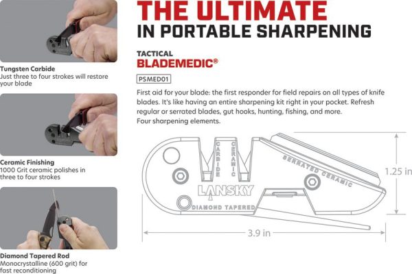Lansky Blademedic PS-MED01 Four-In-One Sharpener