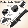 Patriot Tactical Shadowhawk 3" Linerlock Folding Knife Black