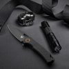Patriot Tactical Shadowhawk 3" Linerlock Folding Knife Black