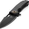 Patriot Tactical Shadowhawk 3" Linerlock Folding Knife Black
