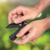Patriot Tactical Shadowhawk 3" Linerlock Folding Knife Black