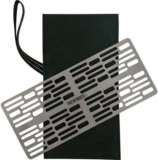 Pathfinder Titanium Grill with Pouch 9.8 inches