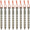 Pathfinder Titanium Tent Stake Set 8pc with Reflective Cords