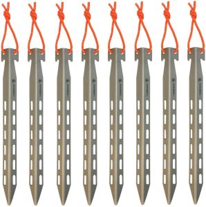 PTH208.jpg Pathfinder Titanium Tent Stake Set 8pc