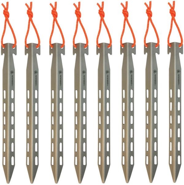PTH208.jpg Pathfinder Titanium Tent Stake Set 8pc