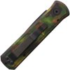 Pro Tech Auto Godson Left Hand - Woodland Camo Button Lock