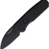 Pro Tech Runt 5 Black - MagnaCut Wharncliffe