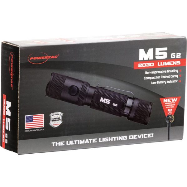 Powertac M5 G3 Rechargeable Flashlight - 2030 Lumens