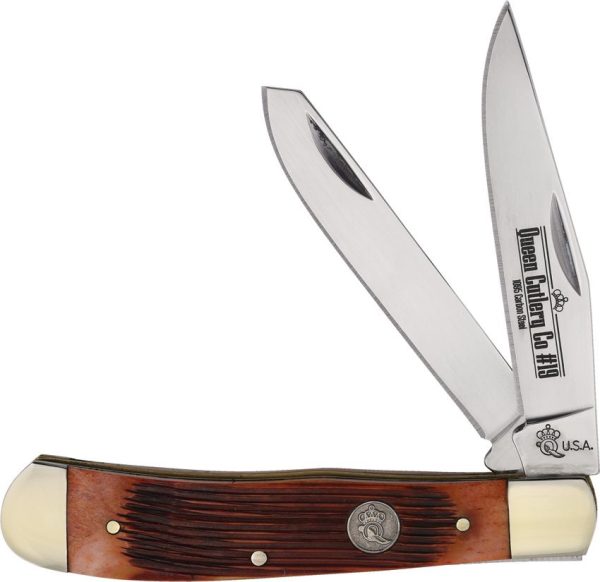 Queen Trapper Amber Winterbottom Folding Knife 1095HC Steel