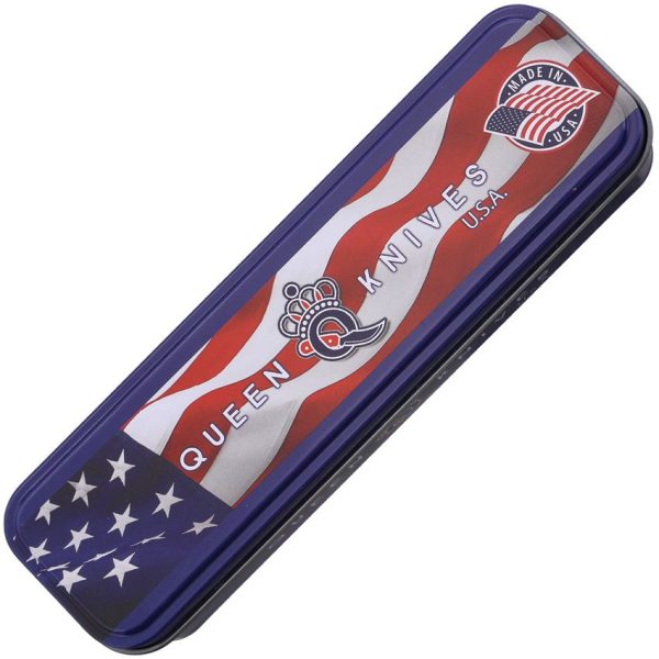 Queen Stag Stockman Folding Knife 1095HC Steel Stag Handle USA