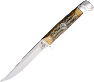QGSH63.jpg Queen Stag Small Hunter 3" Fixed Blade Knife USA Made