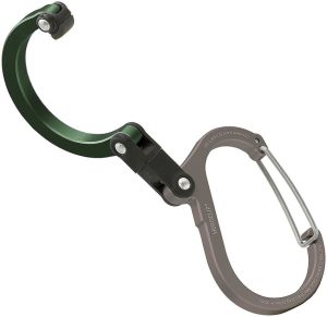 QLIP12906.jpg Heroclip Small Forest Green Carabiner Hook - 50 lbs