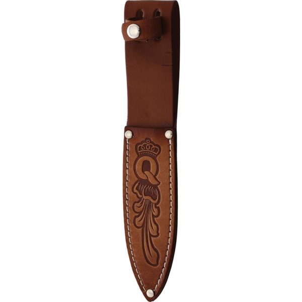 Queen Fixed Folder Winterbottom Brown Bone Knife