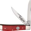Queen Mini Trapper Red Bone Folding Knife 3.5" Stainless