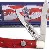 Queen Mini Trapper Red Bone Folding Knife 3.5" Stainless
