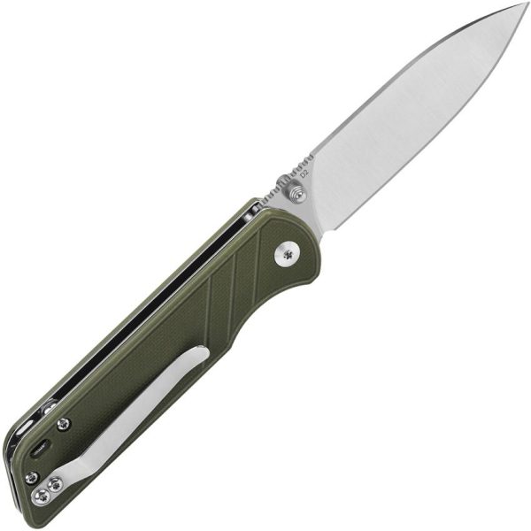 QSP Parrot Linerlock V2 Green G10 Folding Knife