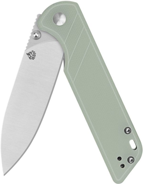 QSP Parrot Linerlock V2 Jade G10 Folding Knife