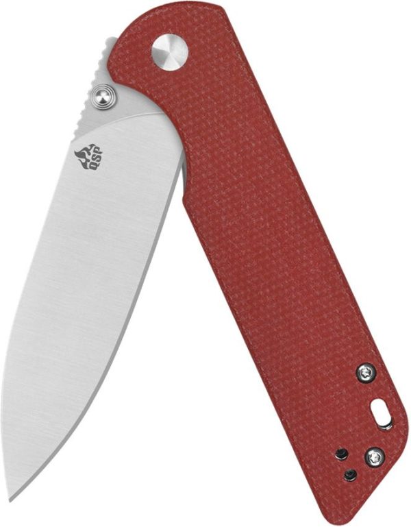 QSP Parrot Linerlock V2 Red G10 Folding Knife