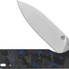 QSP Parrot Linerlock V2 Blue Carbon Fiber Folding Knife