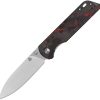 QSP Parrot Linerlock V2 Red Carbon Fiber Folding Knife