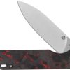 QSP Parrot Linerlock V2 Red Carbon Fiber Folding Knife