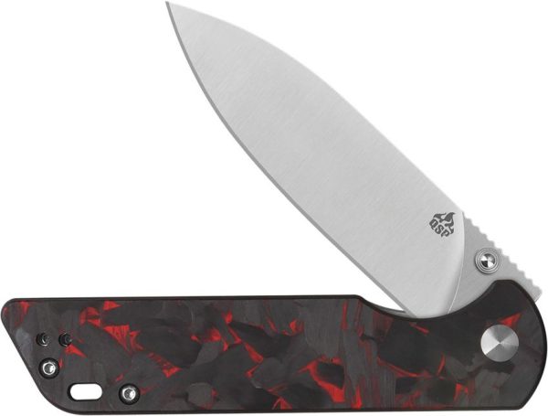 QSP Parrot Linerlock V2 Red Carbon Fiber Folding Knife