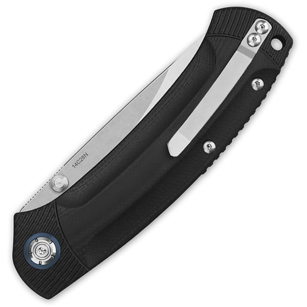 QSP Copperhead Linerlock Folding Knife - Black G10