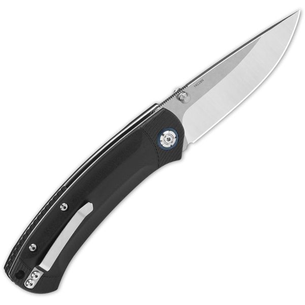 QSP Copperhead Linerlock Folding Knife - Black G10