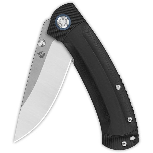 QSP Copperhead Linerlock Folding Knife - Black G10