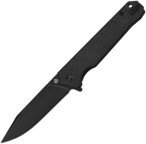 QSP Mamba Linerlock Folding Knife - Micarta Black Stonewash