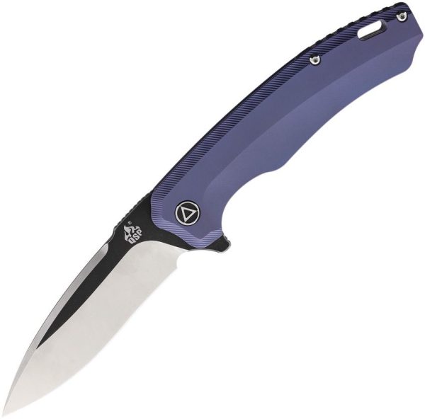 QSP Knife Woodpecker Framelock - Purple Titanium M390
