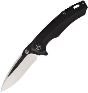 QSP Knife Woodpecker Framelock - Black Titanium M390