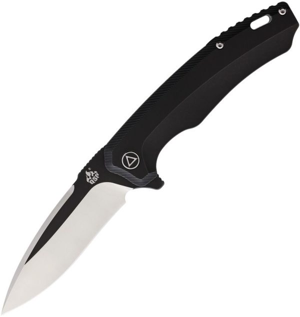 QSP Knife Woodpecker Framelock - Black Titanium M390