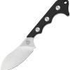 QSP Knife Neckmuk Black G10 - Full Tang Neck Knife