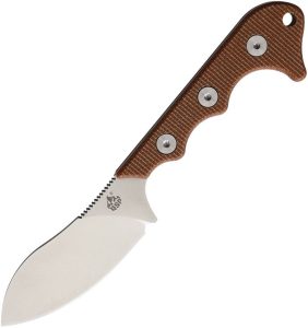 QSP Knife Neckmuk Brown Micarta - Full Tang Neck Knife