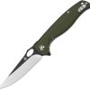 QSP Knife Gavial Linerlock - Green G10 D2 Blade