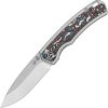 QSP Puffin Framelock Folding Knife S35VN Titanium Carbon Fiber