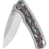 QSP Puffin Framelock Folding Knife S35VN Titanium Carbon Fiber