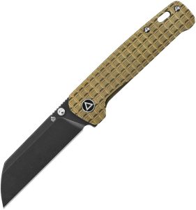 QSP Penguin Framelock Folding Knife 154CM Black Titanium