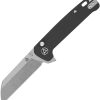 QSP Penguin Button Lock Folding Knife 14C28N Black G10