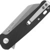 QSP Penguin Button Lock Folding Knife 14C28N Black G10