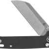 QSP Penguin Button Lock Folding Knife 14C28N Black G10