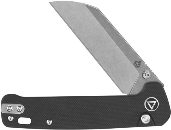 QSP Penguin Button Lock Folding Knife 14C28N Black G10