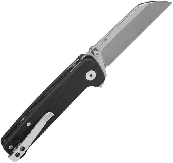 QSP Penguin Button Lock Folding Knife 14C28N Black G10