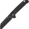 QSP Penguin Button Lock Folding Knife 14C28N Sandvik Black G10