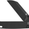 QSP Penguin Button Lock Folding Knife 14C28N Sandvik Black G10