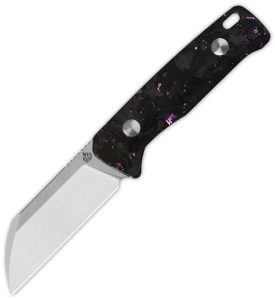 QSP Baby Penguin Fixed Blade 14C28N Purple Carbon Fiber